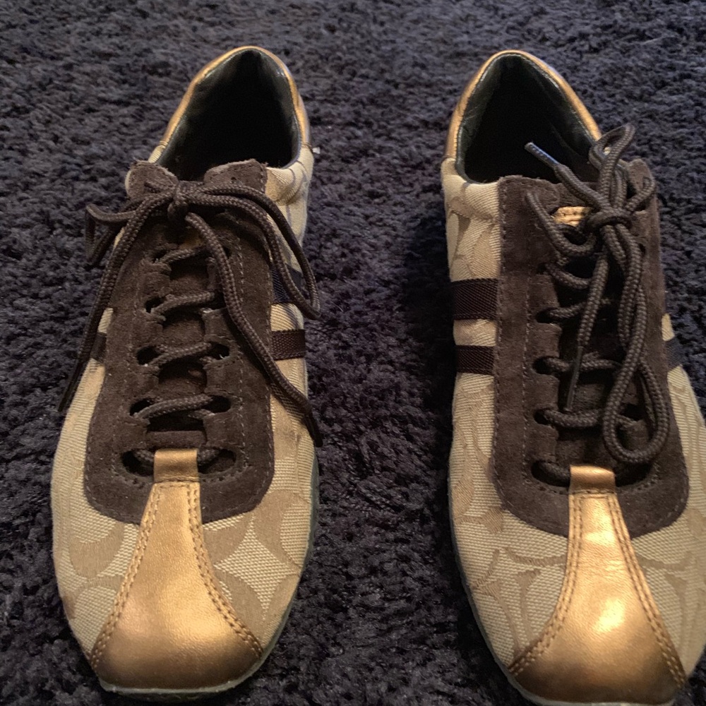 Coach brown sneakers